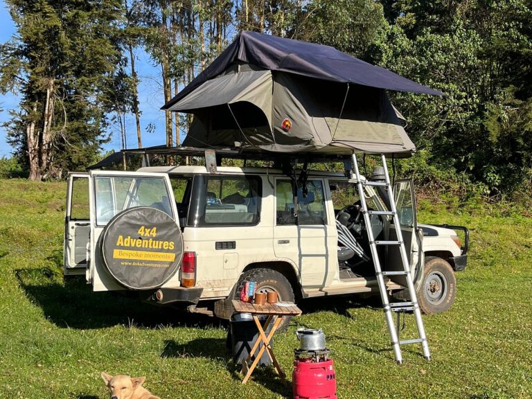 Safari Land Cruiser With Camping Gear—Ideal for African Overland & Self-Drive Safaris
