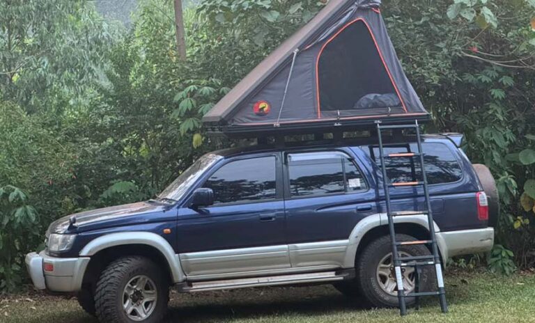Toyota Surf With Rooftop Tent
