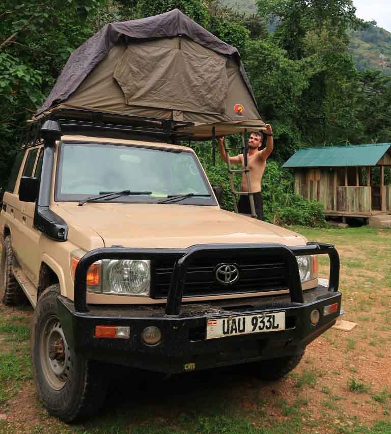 Land Cruiser with Rooftop Tent